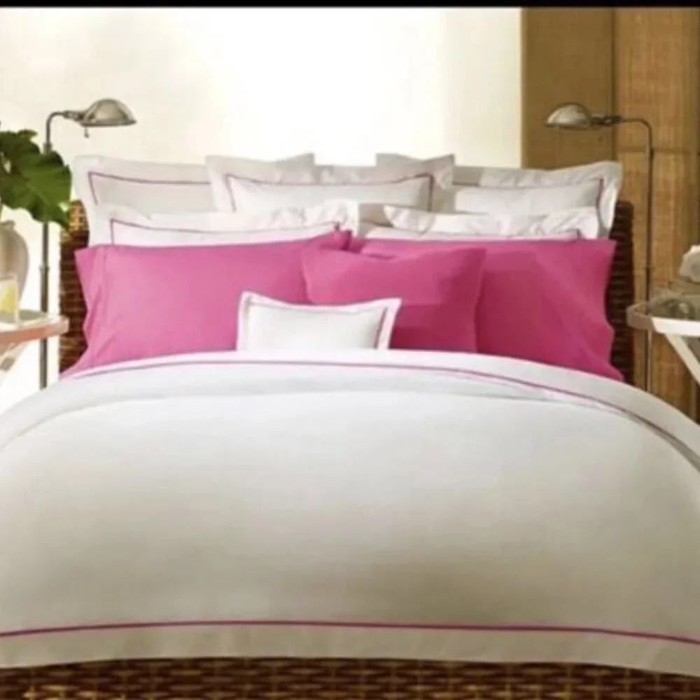 Ralph Lauren Palmer Boudoir Pillow in Monaco Pink - Picture 2 of 3